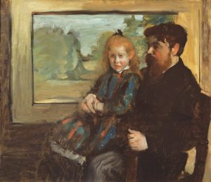 Edgar Degas: Henri Rouart und seine Tocher Helene, 1871